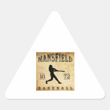 1872 Mansfield Connecticut Baseball Stickers