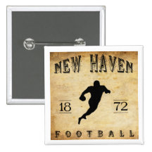 1872 New Haven Connecticut Football Pinback Button