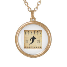 1875 Boston Massachusetts Football Pendant