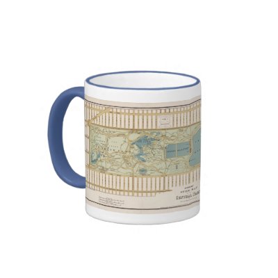 1875 Map of Central Park Coffee Mug by ZephyrusBooks