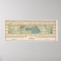 1875 Map of Central Park Poster