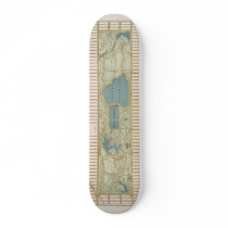 1875 Map of Central Park Poster Skate Decks