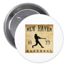 1875 New Haven Connecticut Baseball Pinback Buttons