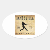 1877 Janesville Wisconsin Baseball Stickers