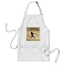 1877 London Ontario Canada Baseball Apron