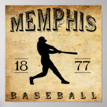 1877 Memphis Tennessee Baseball Print