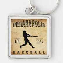1878 Indianapolis Indiana Baseball Key Chain