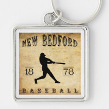 1878 New Bedford Massachusetts Baseball Keychains
