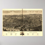 1879 Albany, NY Birds Eye View Panoramic Map Posters