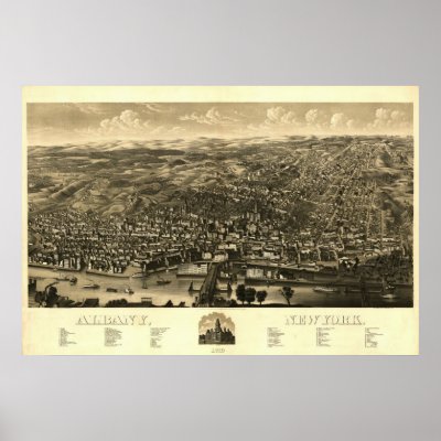 1879 Print: Albany, New York by ZephyrusBooks