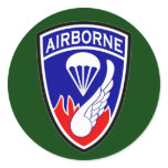 187th Airborne Infantry Regiment SSI Round Sticker