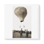 1880 Hot Air Ballon Acrobats Fridge Magnets