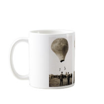 1880 Hot Air Ballon Acrobats Coffee Mugs