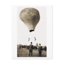 1880 Hot Air Ballon Acrobats Post Card