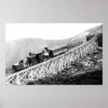 1880 Passengers trains at work Print