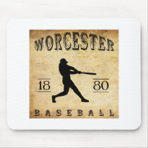 1880 Worcester Massachusetts Baseball Mouse Pads