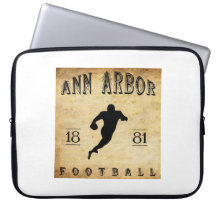 1881 Ann Arbor Michigan Football Computer Sleeves