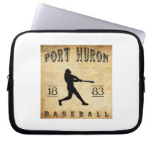 1883 Port Huron Michigan Baseball Computer Sleeve
