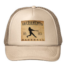 1883 Sacramento California Baseball Mesh Hats