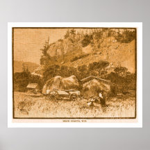 1884 Illustration Near Sparta Wisconsin Print