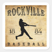 1884 Rockville Connecticut Baseball Sticker