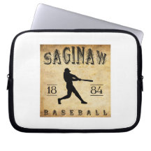 1884 Saginaw Michigan Baseball Computer Sleeves