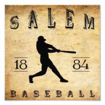 1884 Salem Massachusetts Baseball Photo Print