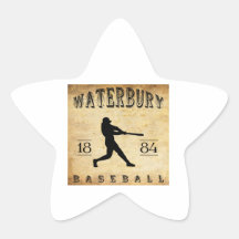 1884 Waterbury Connecticut Baseball Star Stickers