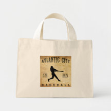 1885 Atlantic City New Jersey Baseball Tote Bag