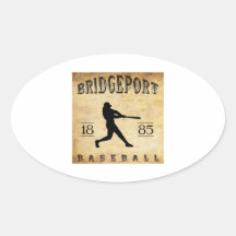 1885 Bridgeport Connecticut Baseball Sticker