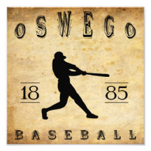 1885 Oswego New York Baseball Photo Art