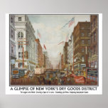 1886 A glimpse of New York's dry goods district Posters