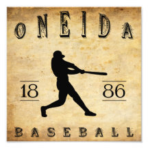 1886 Oneida New York Baseball Photo Print