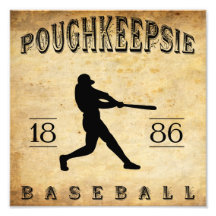 1886 Poughkeepsie New York Baseball Photographic Print