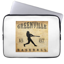 1887 Greenville Michigan Baseball Laptop Sleeve