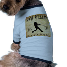 1887 New Orleans Louisiana Baseball Doggie Tshirt