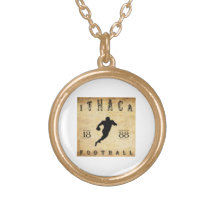 1888 Ithaca New York Football Custom Necklace