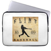 1889 Flint Michigan Baseball Computer Sleeve