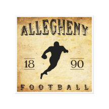 1890 Allegheny Pennsylvania Football Stretched Canvas Prints