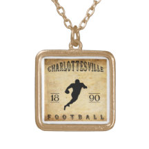 1890 Charlottesville Virginia Football Personalized Necklace