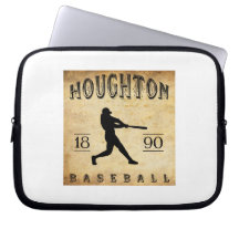 1890 Houghton Michigan Baseball Laptop Sleeve