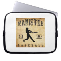 1890 Manistee Michigan Baseball Laptop Sleeve