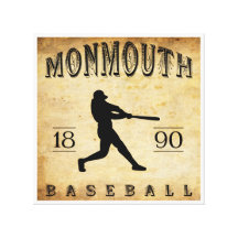 1890 Monmouth Illinois Baseball Stretched Canvas Prints