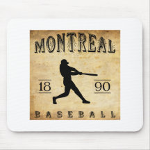 1890 Montreal Quebec Canada Baseball Mousepad
