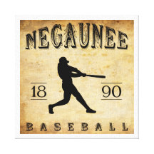 1890 Negaunee Michigan Baseball Stretched Canvas Prints