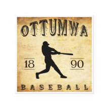 1890 Ottumwa Iowa Baseball Canvas Prints
