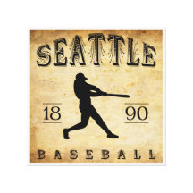 1890 Seattle Washington Baseball Canvas Prints