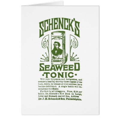 1890 Seaweed Tonic vintage illustration Card by Jakestuff