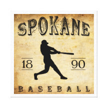 1890 Spokane Washington Baseball Stretched Canvas Prints