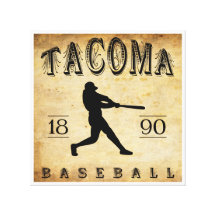 1890 Tacoma Washington Baseball Gallery Wrapped Canvas